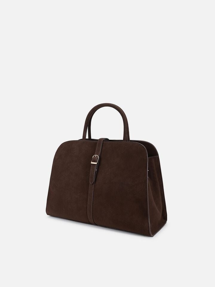 Millie Nubuck Handheld - Brown