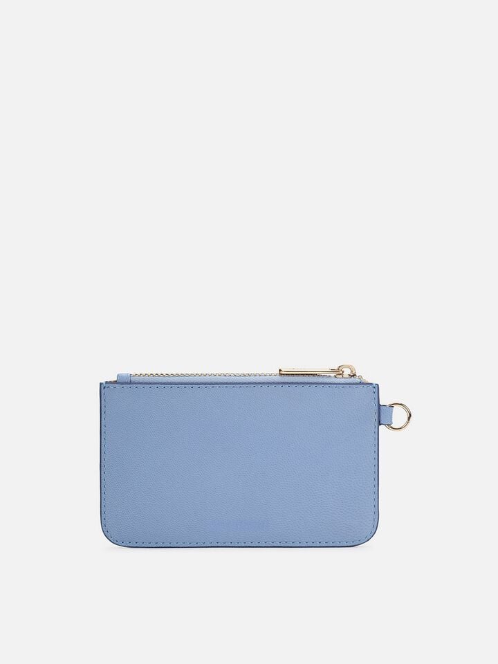 Jingle Leather Coin Pouch - Blue