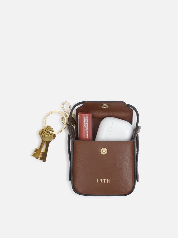 Amy Leather Miniature Shoulder Bag - Tan