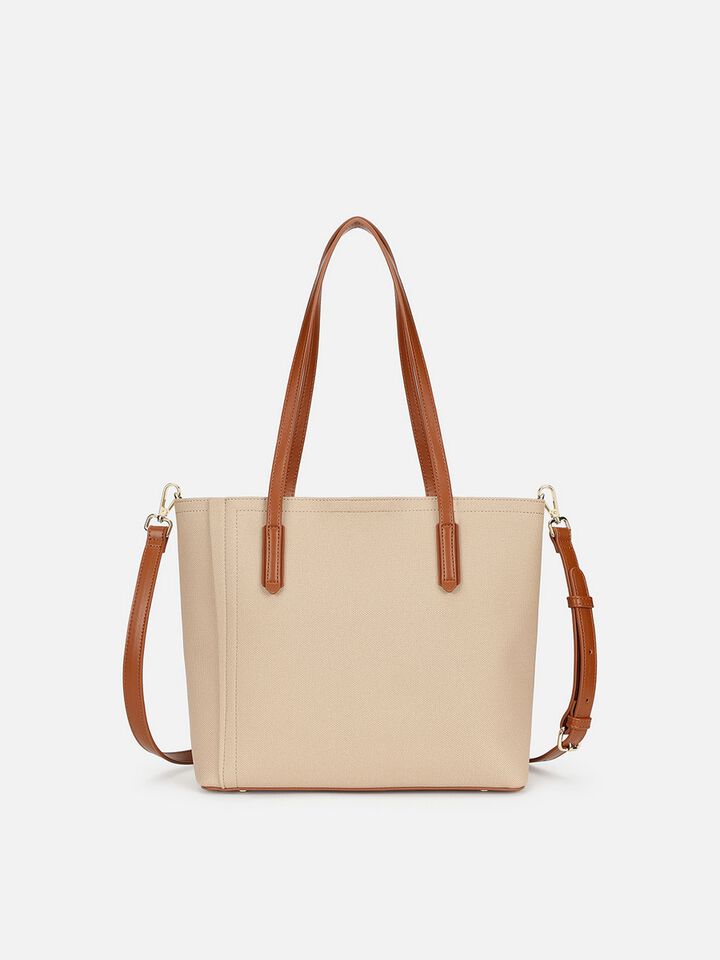 Mahogany Twines Tote - Beige