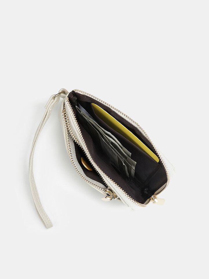 Kira Wristlet Wallet - Off-White