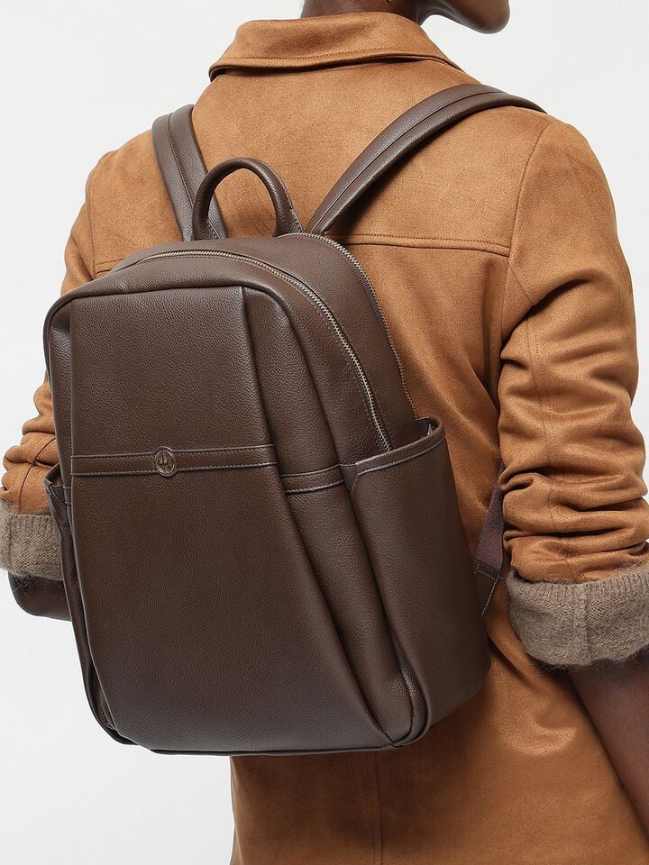 Eden Laptop Backpack - Brown