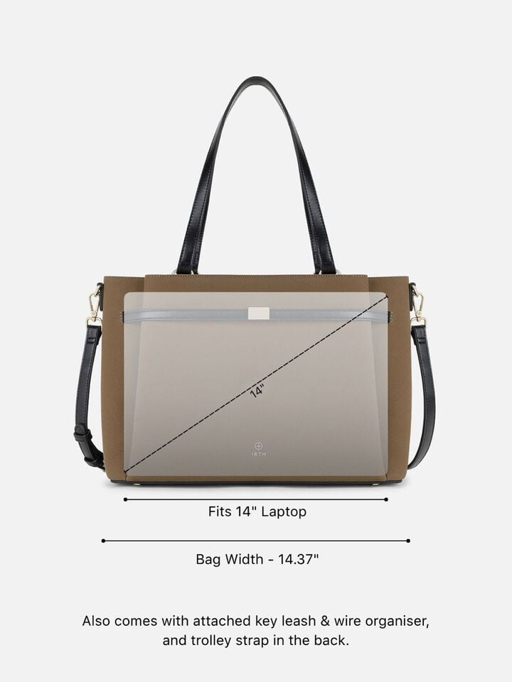 Sally Work Bag - Brown