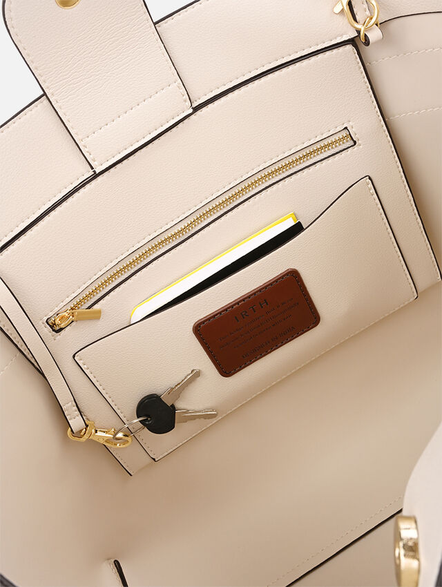 Delight in White Tote