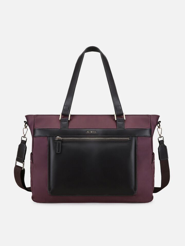 Reuben Nylon Work Bag - Plum
