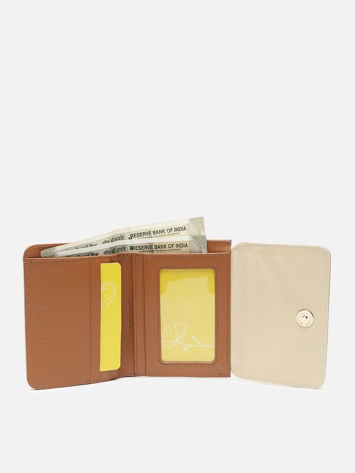Ryan Leather Wallet Small - Off-White