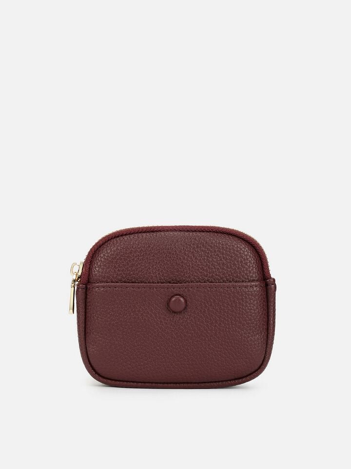 Arlo Soft Shell Wallet - Dark Cherry