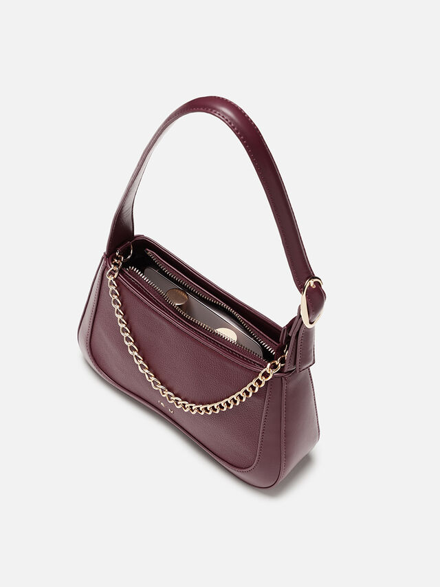 Natalie Shoulder Bag - Dark Cherry
