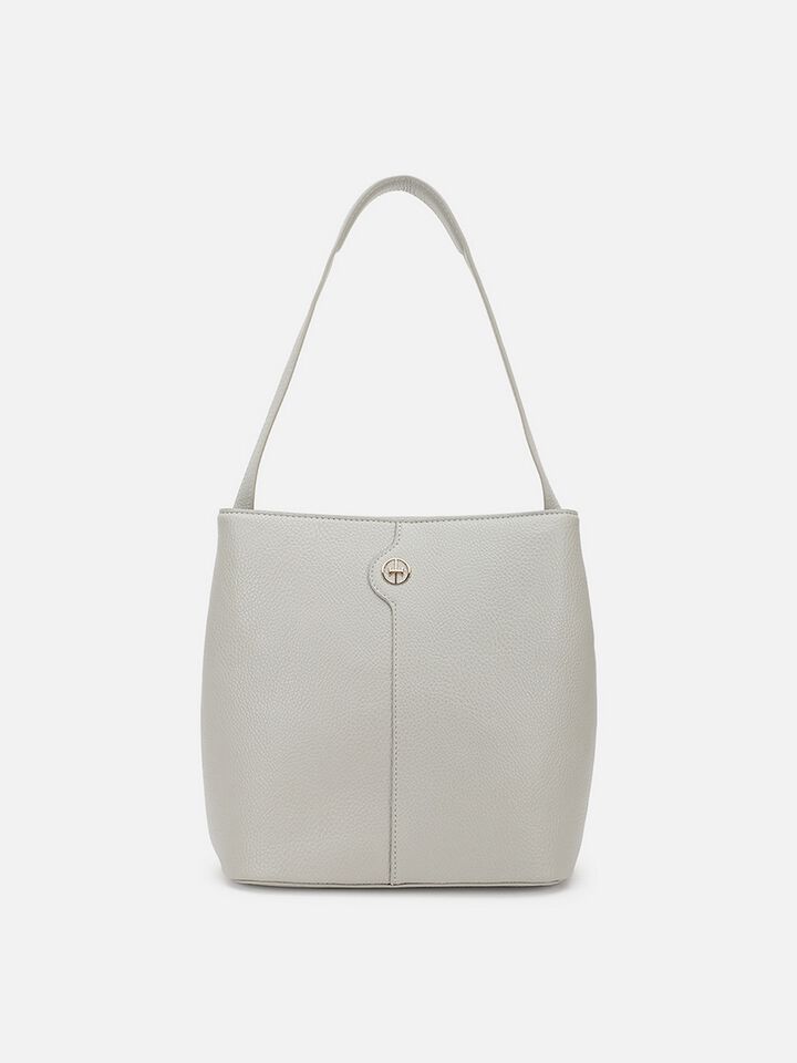 Phoebe Shoulder Bag - Circular Grey