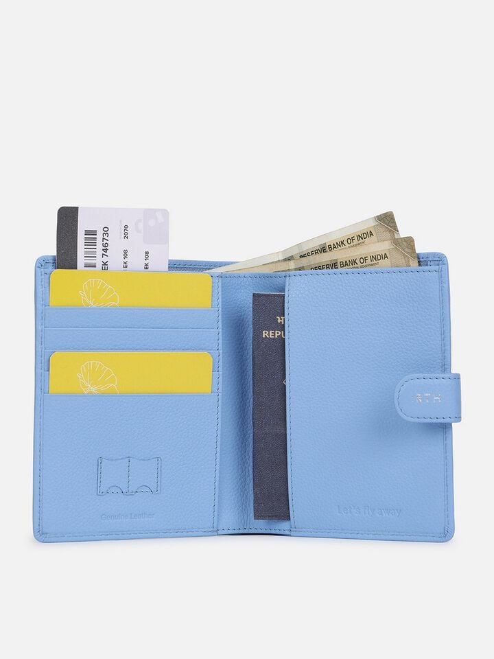 Meadows Atlas Passport Holder - Blue