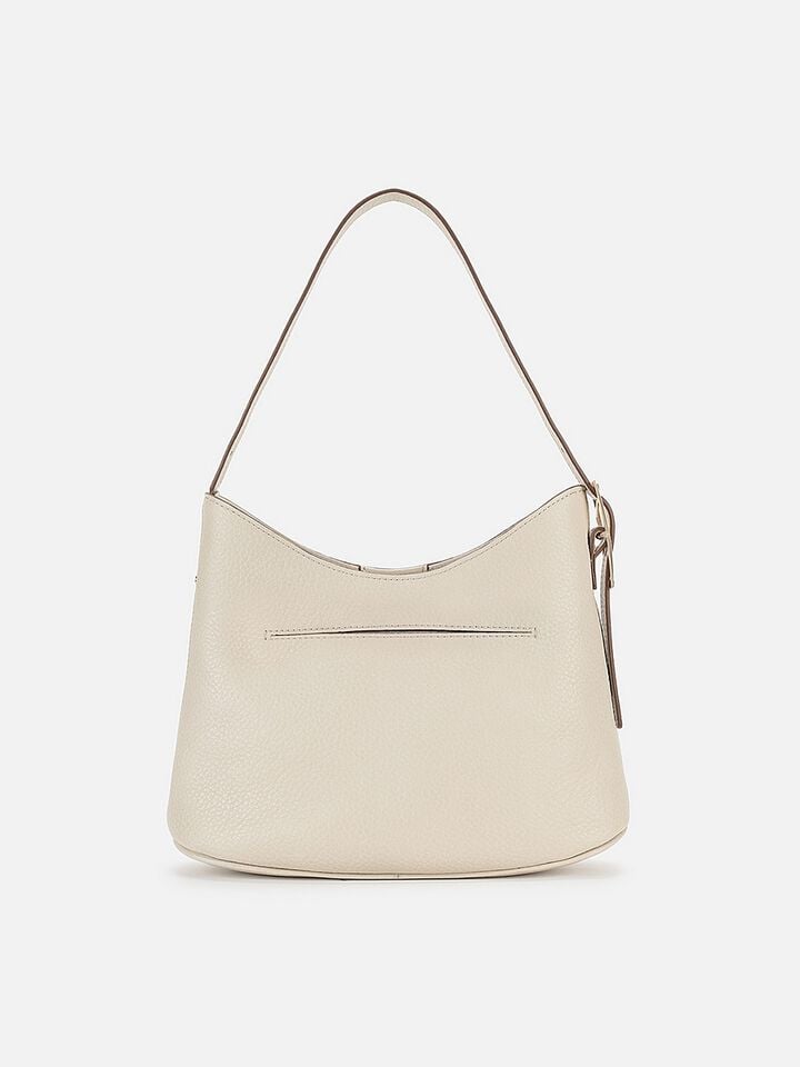 Lisette Leather Shoulder Bag - Off-White
