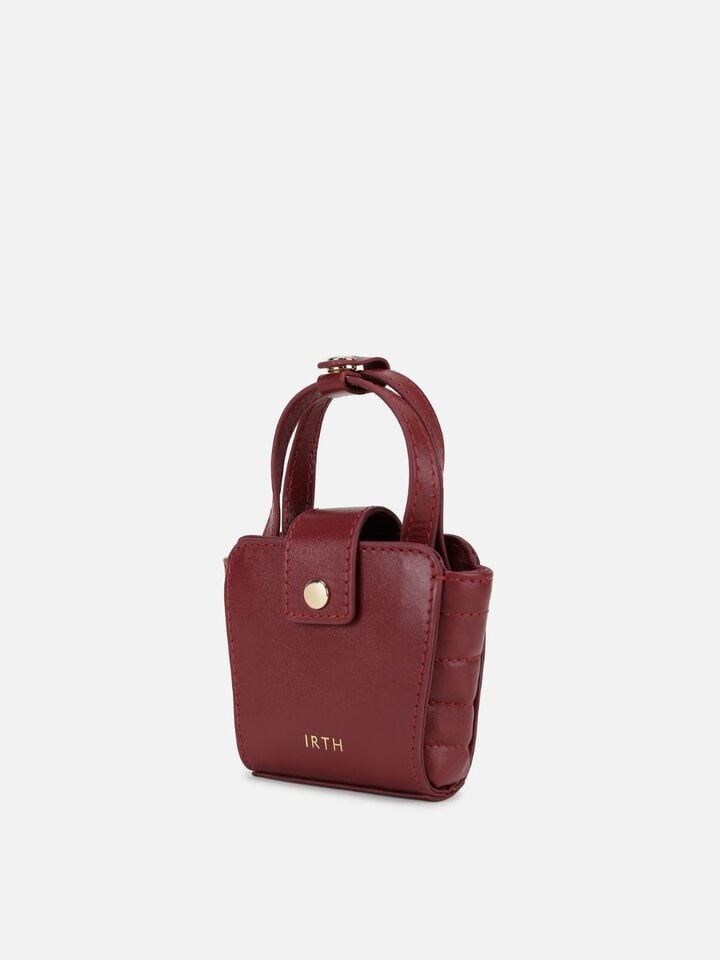 Meg Miniature Leather Handheld - Cherry