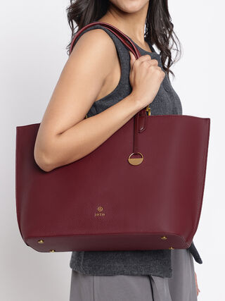 Jackie Work Bag - Dark Cherry