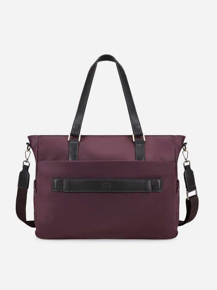 Reuben Nylon Work Bag - Plum