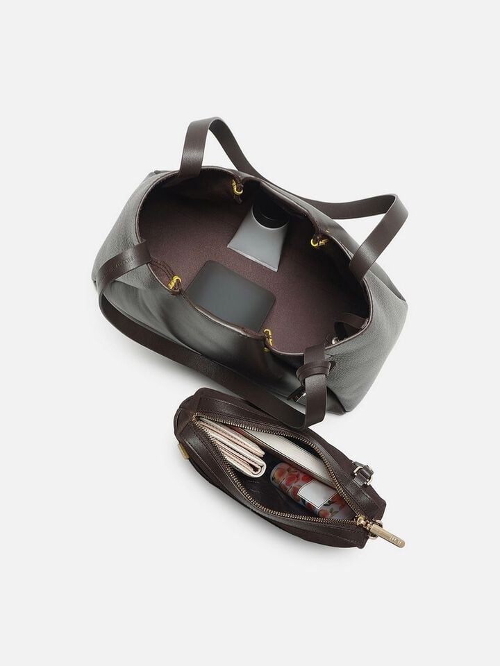 Lorelei Leather Shoulder Bag - Brown