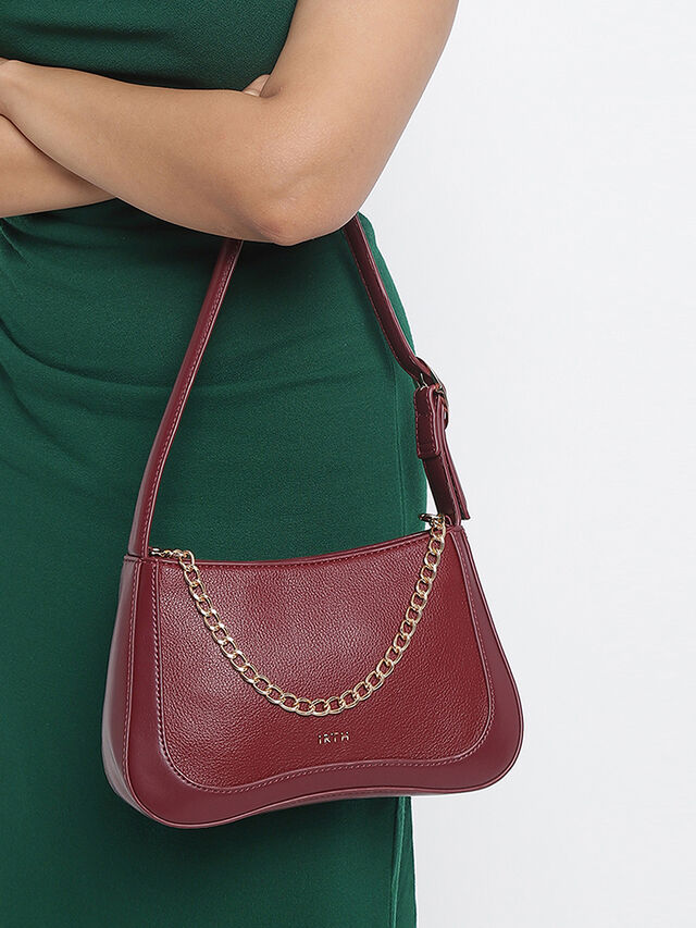 Natalie Shoulder Bag - Dark Cherry