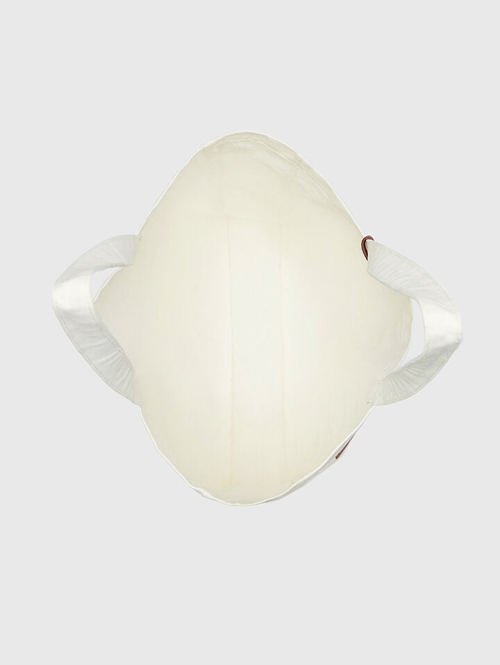 All White Canvas Shopper