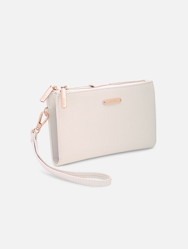 Button Up Beauty WhiteWallet
