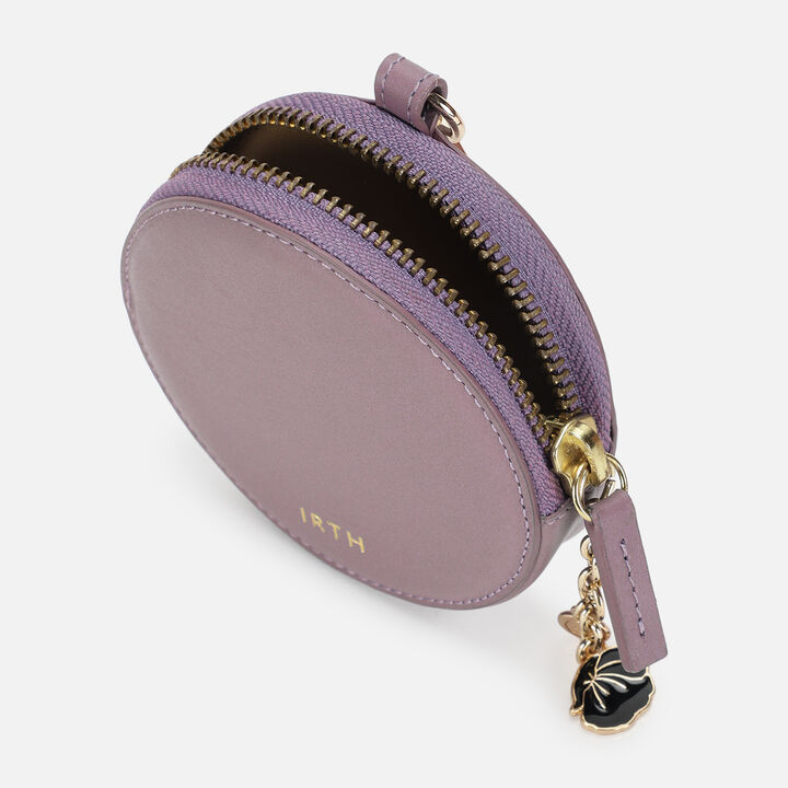 Chime Leather Coin Pouch - Grape