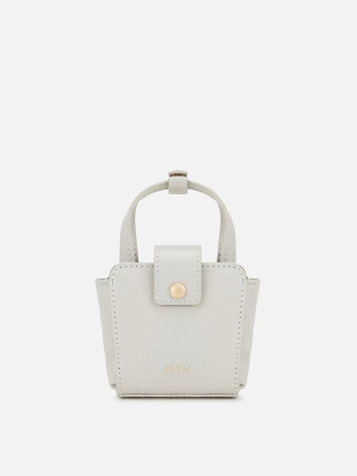 Meg Miniature Leather Handheld - Off-White