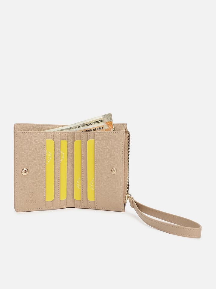 Romy Wristlet Wallet - Beige
