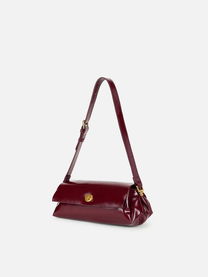 Brianna Wide Shoulder Bag - Cherry