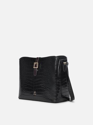 Esme Croco Sling - Black