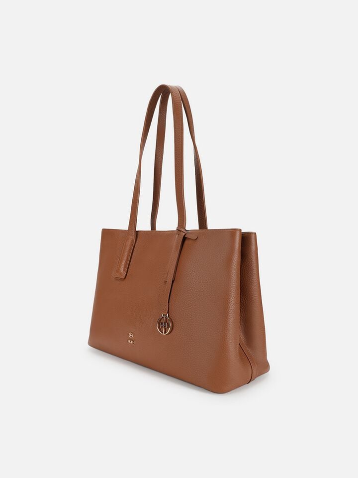 Luella Leather Tote Bag - Tan