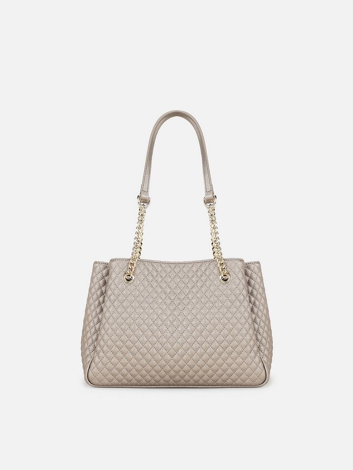 Dawn Quilted Shoulder Bag - Gold