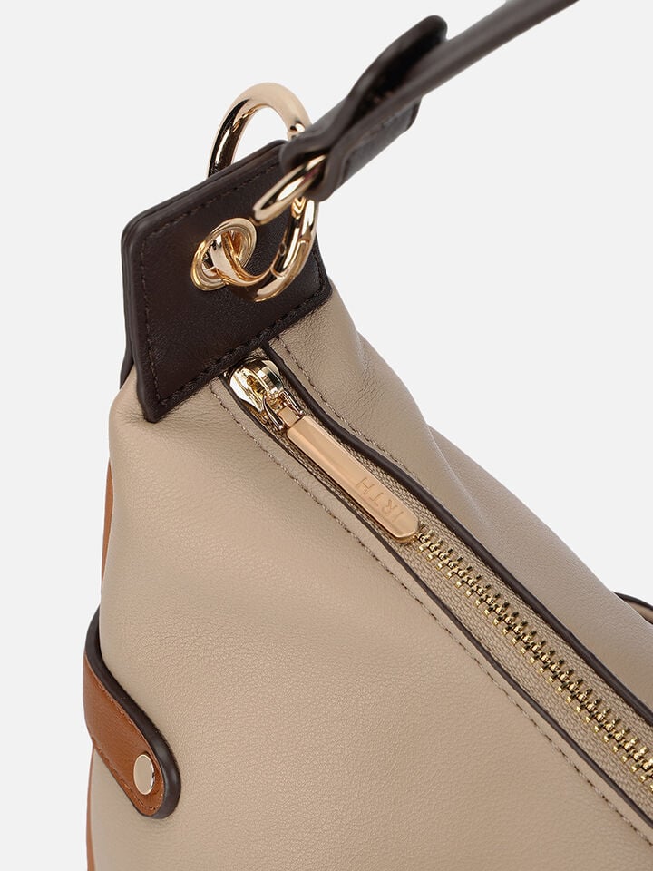 Clara Large Shoulder Bag - Beige