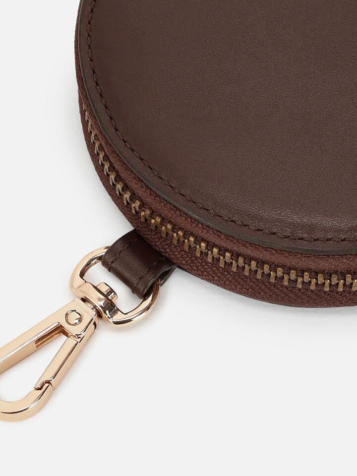 Chime Leather Coin Pouch - Hot Chocolate