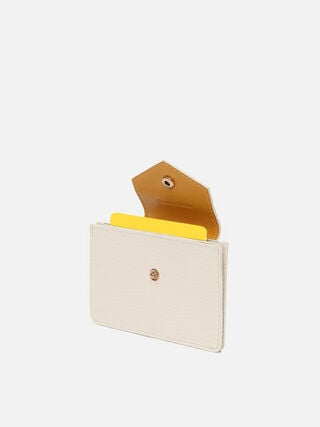 Snug Leather Card Holder - Off-White