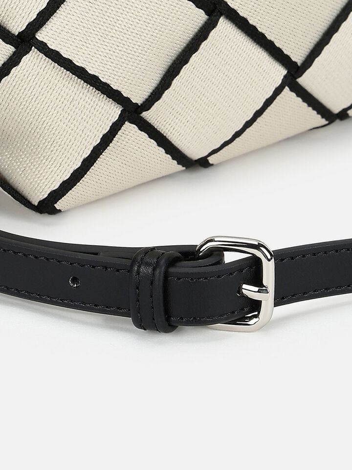 Candace Webbing Handheld - Off-White
