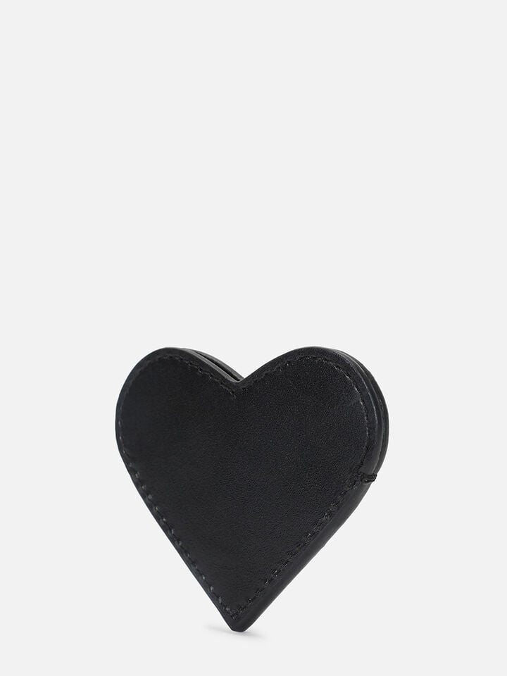 Austen Leather Bookmark - Black