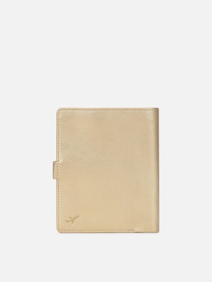 Atlas Leather Passport Holder - Gold
