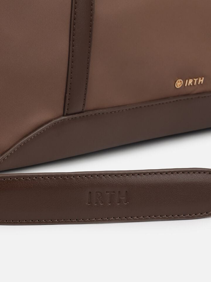 Thea Nylon Work Bag - Brown