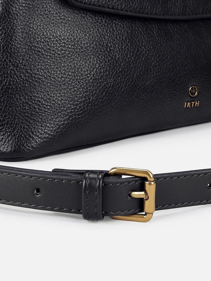 Valerie Wide Shoulder Bag - Black