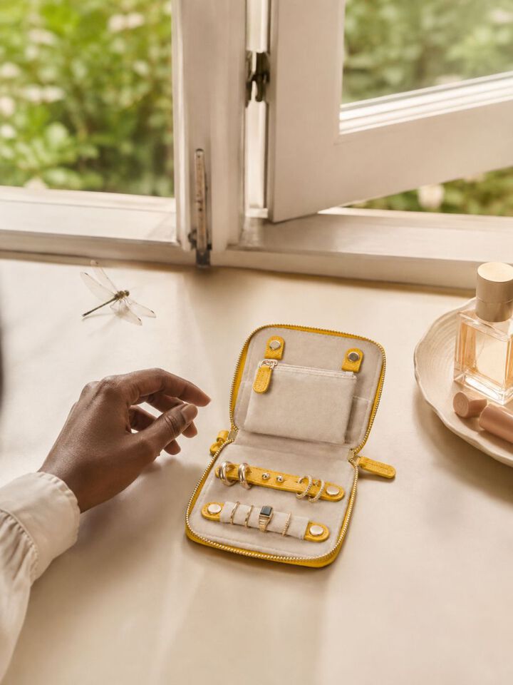Meadows Jewellery Organiser - Yellow