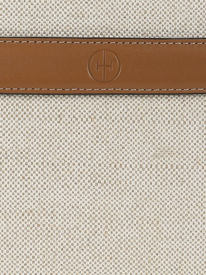 Phoebe Canvas Work Bag - Beige