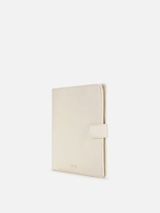 Atlas Leather Passport Holder - Off-White