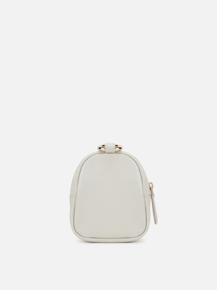 Jo Miniature Leather Backpack - Off-White