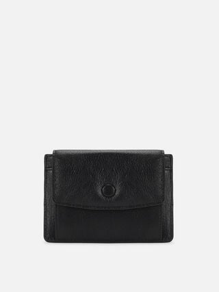 Wisp Leather Card Holder - Black