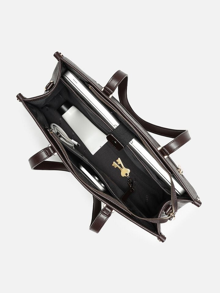 Clover Twines Work Bag - Dark Brown