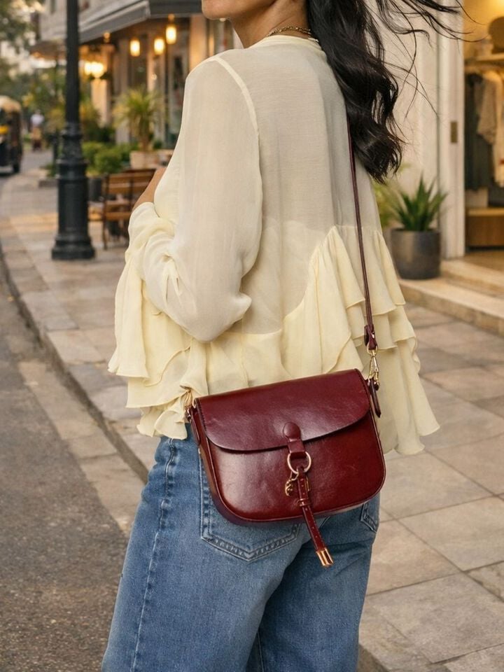 Reese Sling Bag - Dark Cherry