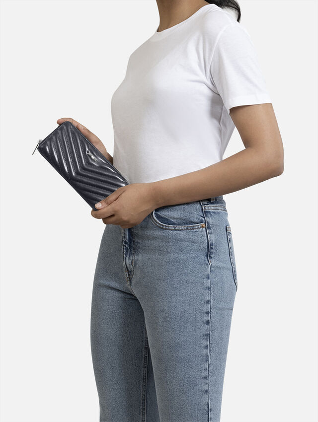 Quilted Black Wallet