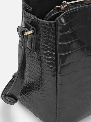Esme Croco Sling - Black