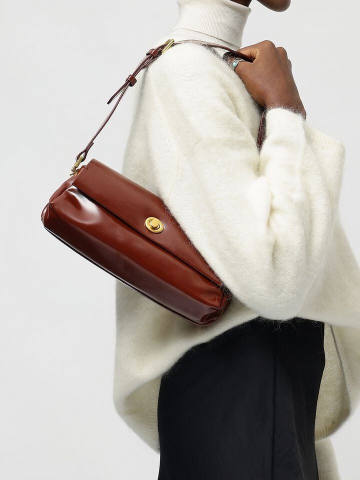 Brianna Wide Shoulder Bag - Tan