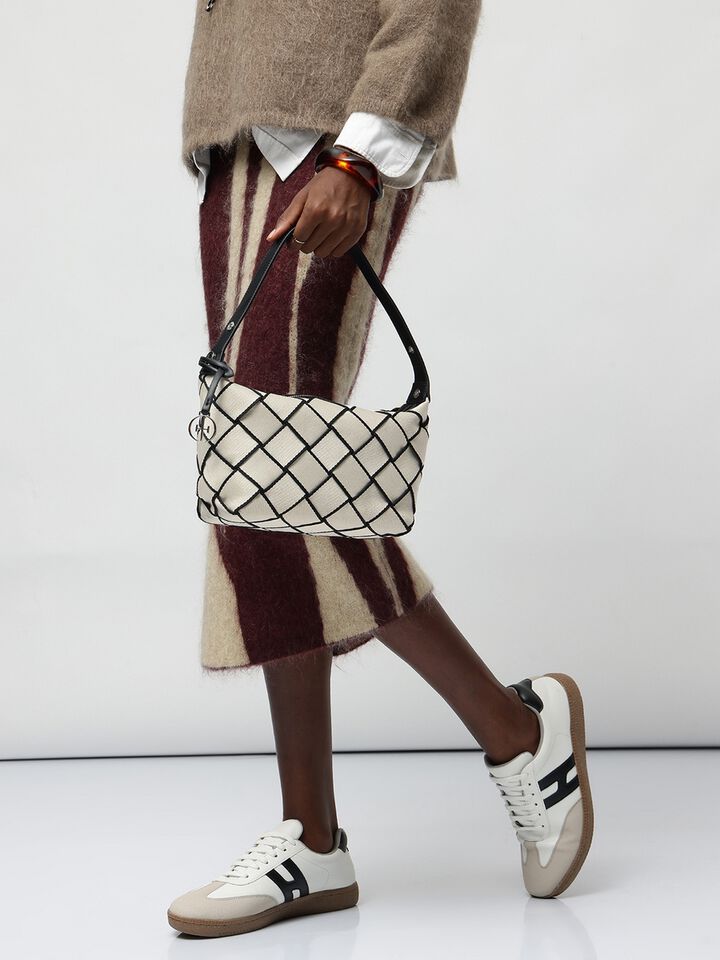 Candace Webbing Handheld - Off-White