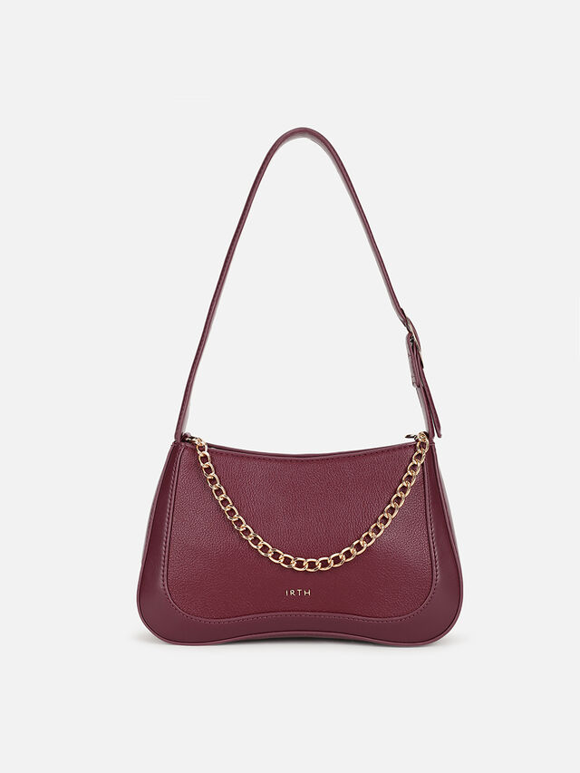 Natalie Shoulder Bag - Dark Cherry