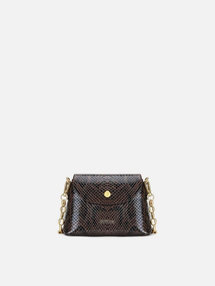 Ness Snakeskin Sling - Brown